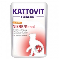 KATTOVIT FELINE DIET RENAL KURA  SASZETKA 85g